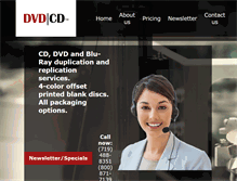 Tablet Screenshot of dvd-cdinc.com